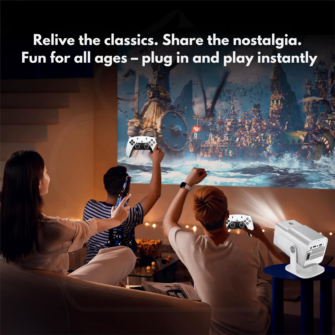 Retro Game Projector 10,000+ Classic Games & Home Cinema