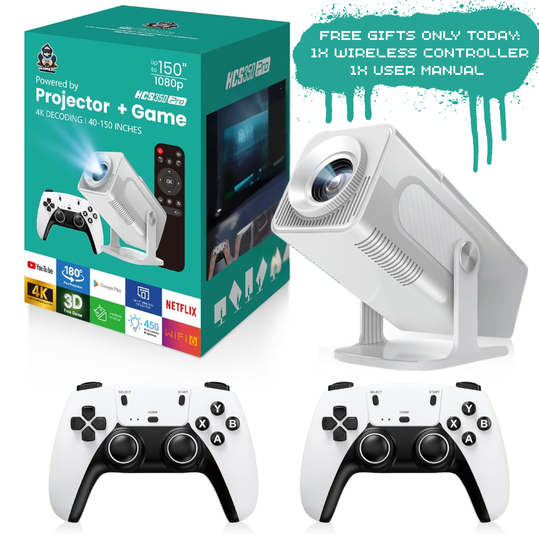 Retro Game Projector  20,000+ Classic Games & Home Cinema